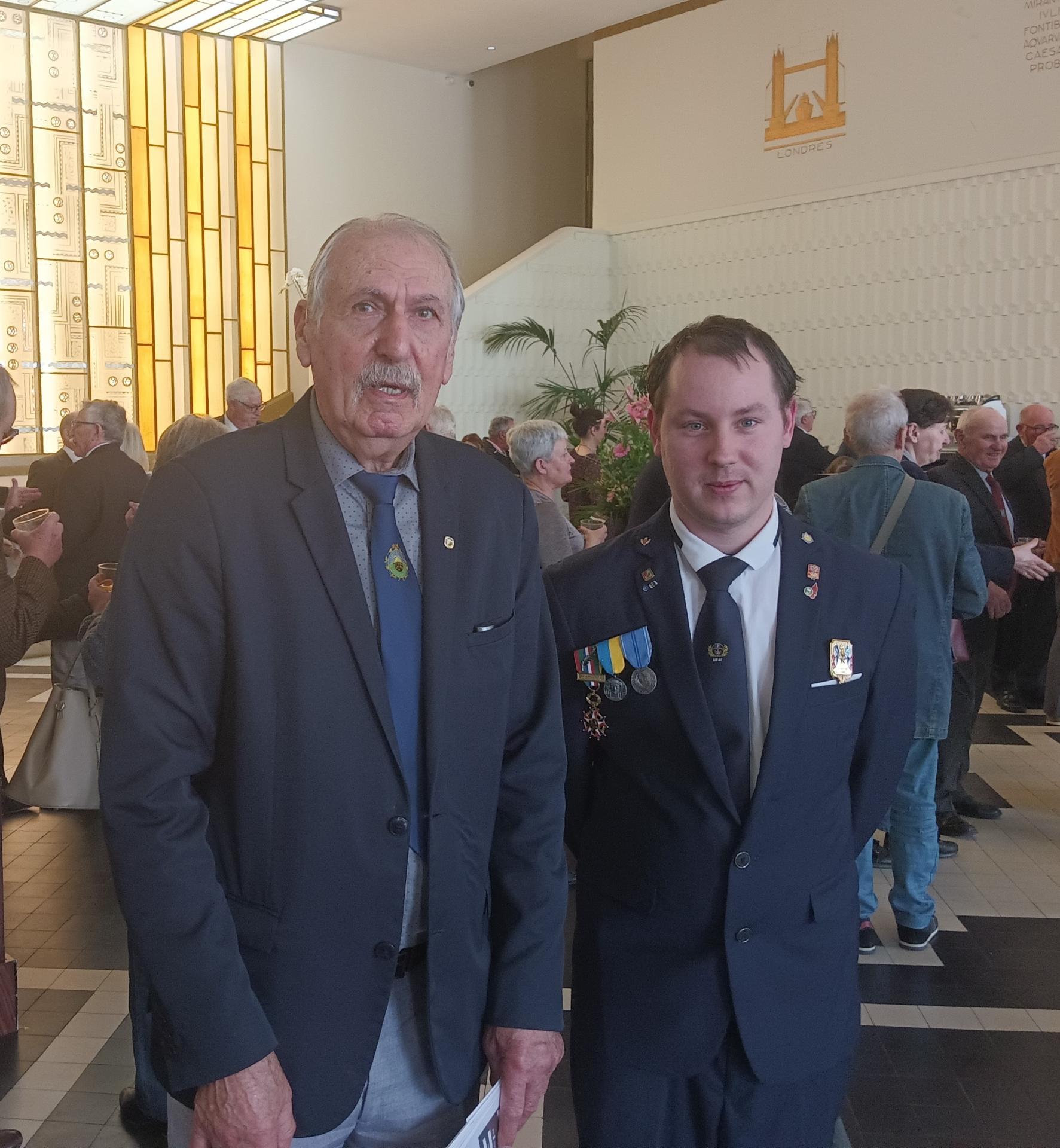 25.03.2023 - Yvon CAM, Président Départemental AMGYO et Bryan DIETZ