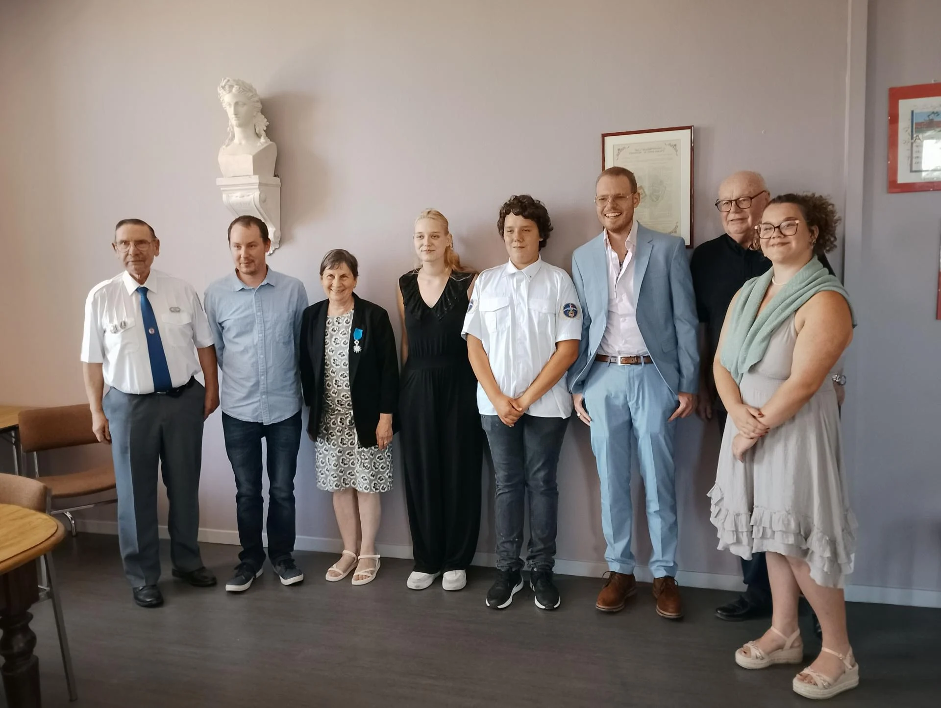 Notre jeunesse de l'UF47 avec M. le Maire