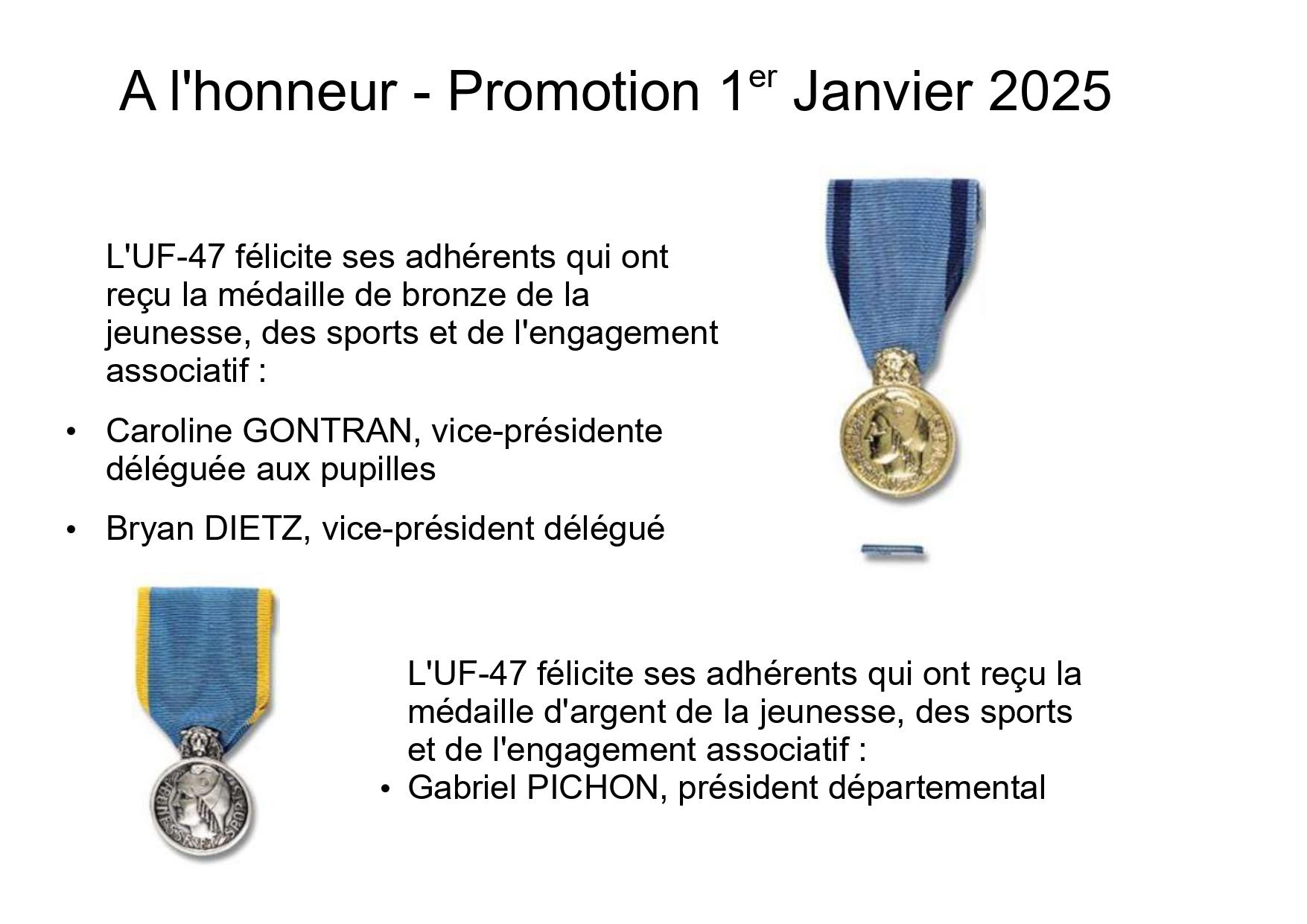 Promotion 1er janvier 2025