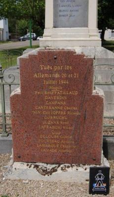 Stèle à Arx (source : museedelaresistanceenligne.org)